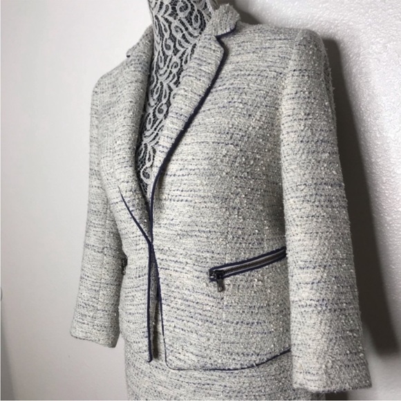 Ann Taylor tweed skirt set size 4 skirt and 0 top - Picture 2 of 5